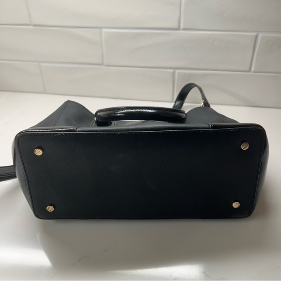 Tory Burch Purse with Detachable Shoulder Strap - Black and Gold Mini tote - Picture 8 of 10